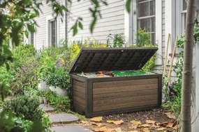 Keter Deco 630 l kerti tárolódoboz, barna