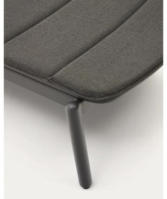 Fekete fém kerti napozóágy Marcona – Kave Home