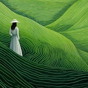 Poszter 80x80cm Átjáró a végtelen mezőkön