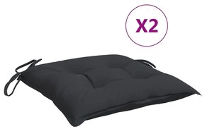 2 db fekete oxford szövet raklappárna 50 x 50 x 7 cm