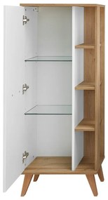 Fehér alacsony fürdőszoba szekrény 51x128 cm Set 923 - Pelipal