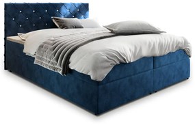 IRANA kárpitozott boxspring ágy, 180x200,  magic velvet 2216