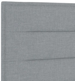 LED fejtámla modern dizájnnal világosszürke 100 cm szövet