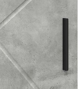 Fürdőszoba Székény ajtóval Beton szürke 30 x 35 x 95 cm Faanyag