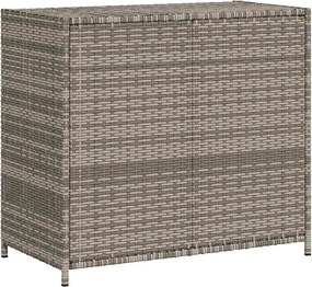 vidaXL szürke polyrattan kerti tárolószekrény 83x45x76 cm