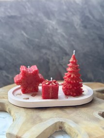 Christmas karácsonyi gyertyaszett, 5×5 cm – Set5