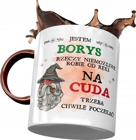 Bordó Bögre Borisz Férj Kolléga Ajándék Nyomtatott Fotóval