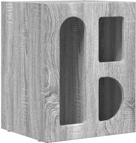 vidaXL Éjjeli asztal Szürke Sonoma 40 x 35 x 50 cm Faanyag