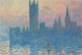 Kép - Claude Monet, The Houses of Parliament, Sunset, reprodukciók (90x60 cm)