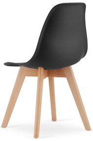 4 db-os KITO fekete étkezőszék készlet