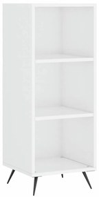 Magasfényű fehér műfa polcos szekrény 34,5 x 32,5 x 90 cm