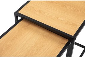 Tárolóasztal szett tölgyfa dekorral 2 db-os 38x38 cm Noah – Bonami Essentials