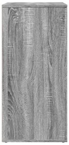 szürke sonoma színű szerelt fa tálalószekrény 79 x 38 x 80 cm
