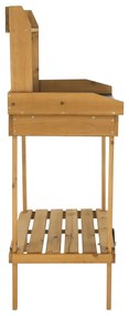 Bardy kerti munkaasztal, barna, 94 x 49 x 120 cm