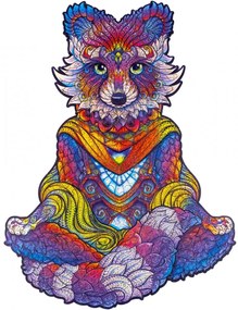 Unidragon - Meditáló mosómedve fa puzzle