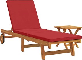 vidaXL Napozó 1-személy 2 pcs Barna Tömör Akácfa