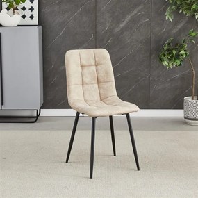 Jídelní židle, béžová, látka vintage, CT-281 CRM3