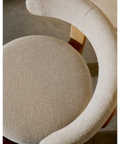 Bézs-natúr színű kőrisfa étkezőszék Granite – Kave Home