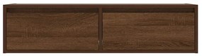 TV szekrény LED világítással barna tölgy 100X35,5x25 cm