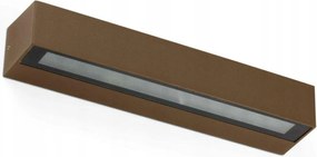 Faro Doro 380 kültéri Led fali lámpa, rozsdabarna, IP65, 20W, 380mm