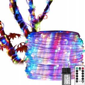 Kültéri Fénytömlő 100 Led Karácsonyfa Lámpa IP65 10m Programozó Multi