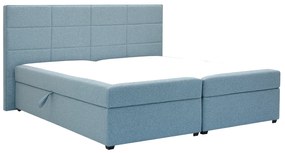 Franciaágy Boxspring 180 cm Revenant (kék) (ágyráccsal és matraccal) (tárolóhellyel). 1098562