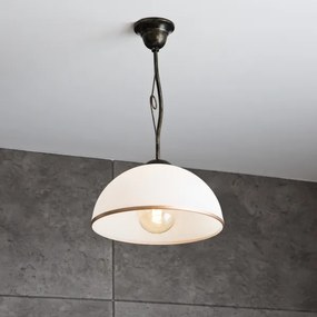 Csillár rúdon RETRO 1xE27/60W/230V fekete patina