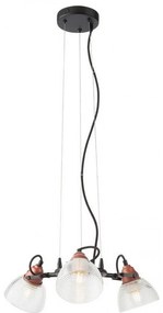 Redo 01-1450 - Csillár zsinóron RIDGE 3xE27/60W/230V