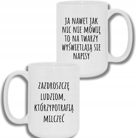 Bögre Fehér Nagy 440ml Ajándék Vicces Irigylem Az Embereket