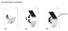 LED napelemes fali lámpa szenzorral LED/12W/3,7V 4000 mAh IP54