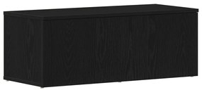 TV szekrény Fekete Tölgy 80x34x30 cm Mérnöki Fa