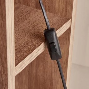 Állólámpa AYD 1xE27/40W/230V barna/fehér