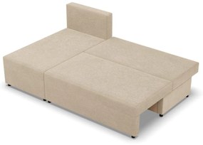 Nobu sarokkanapé, kordbársony, univerzális oldal, bézs