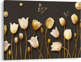 Kép - Tulipánok - absztrakt (70x50 cm)