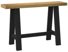 konzolasztal NOAIN A alakú lábak 120x30x75 cm tömör fa fenyőfa