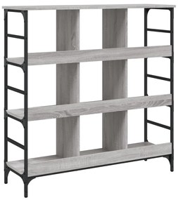 szürke sonoma színű szerelt fa tálalószekrény 102x32x103,5 cm
