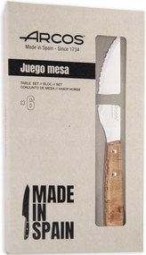 Steak Kés Világos Fa Nyéllel Forest 6 Db-os Szett