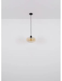 Globo 15566HA - Csillár zsinóron GIUSEPPE 1xE27/40W/230V átm. 28 cm átlátszó