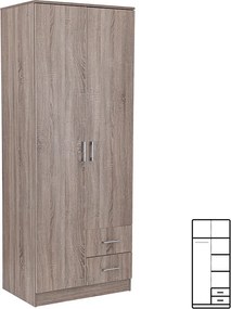 Miami gardróbszekrény 80x205 cm yorki tölgy-yorki tölgy