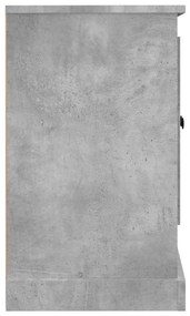 betonszürke szerelt fa tálalószekrény 100x35,5x60 cm