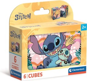 Disney Lilo és Stitch, A csillagkutya Smile mesekocka 6 db-os Clementoni