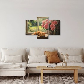 Kép - Macska az ablakban (90x60 cm)