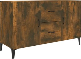 vidaXL füstös tölgy színű szerelt fa tálalószekrény 100 x 36 x 90 cm