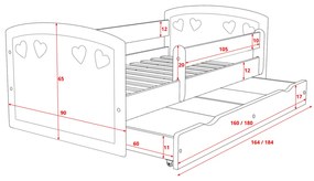 Ourbaby Julie fehér 160x80 cm