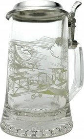 Söröspohár repülő bádogtetővel, korsó, fél literes 0,4l fehér