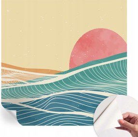 Öntapadós fotótapéta Nappaliba és Hálószobába Tengeri hullámok 250x250