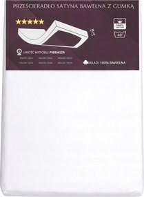 Gumis lepedő 120x200 +25cm Pamut Szatén Vastag Puha