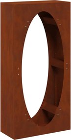 vidaXL tűzifa állvány 50x23x100 cm időjárásálló acél