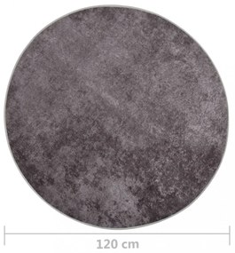 szürke csúszásmentes mosható szőnyeg φ 120 cm
