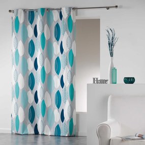 Kék függöny 140x240 cm Leafy – douceur d'intérieur